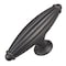 Gliderite Hardware 2-1/2 in. Oil Rubbed Bronze Fluted Cabinet T-Knob - 4047-ORB, 5PK 4047-ORB-5 - alternate 1